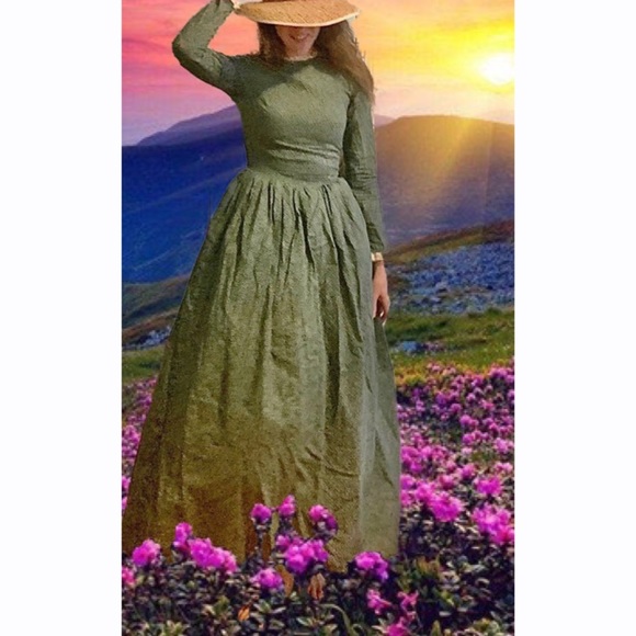 Vintage Dresses & Skirts - SOLD Colonial Prairies Cottage Core Maxi Dress